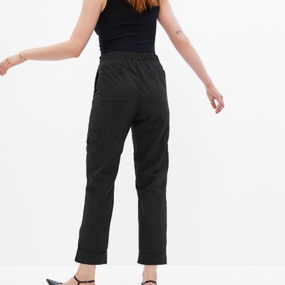 Gap Nylon Pull on Cargo Pants Black -  M